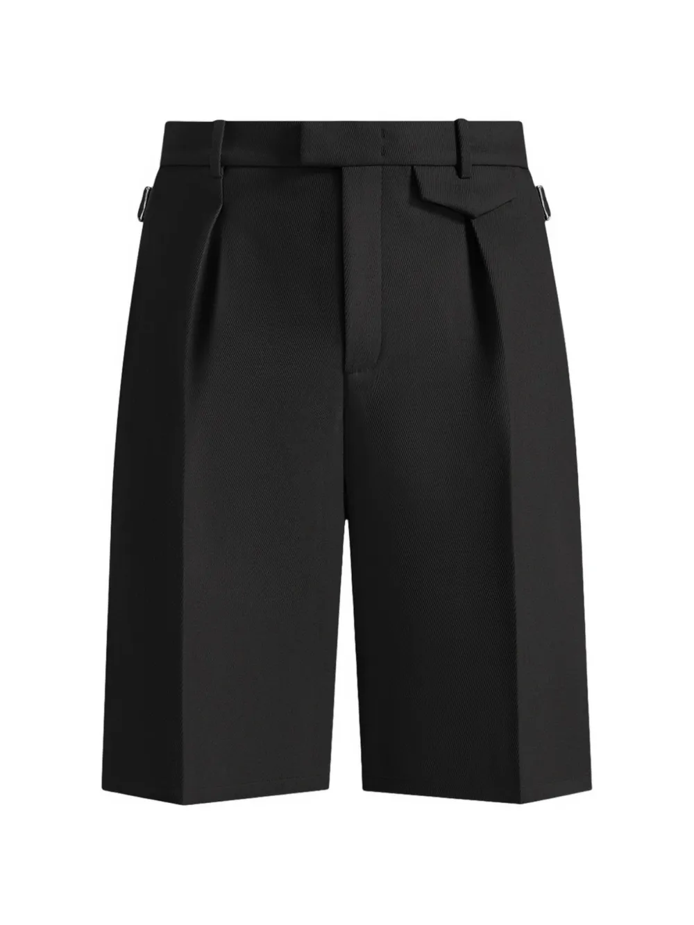 Manière De Voir seam twill bermuda shorts - Nero