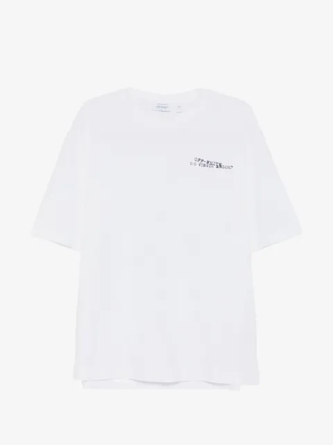 Off-White T-Shirt mit Print