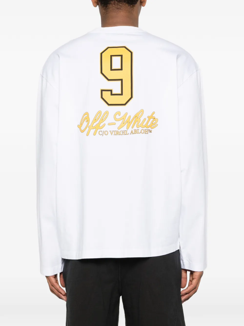 Off-White T-shirt met logo Wit