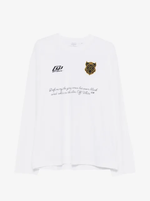 Off-White T-Shirt mit Logo-Grafik