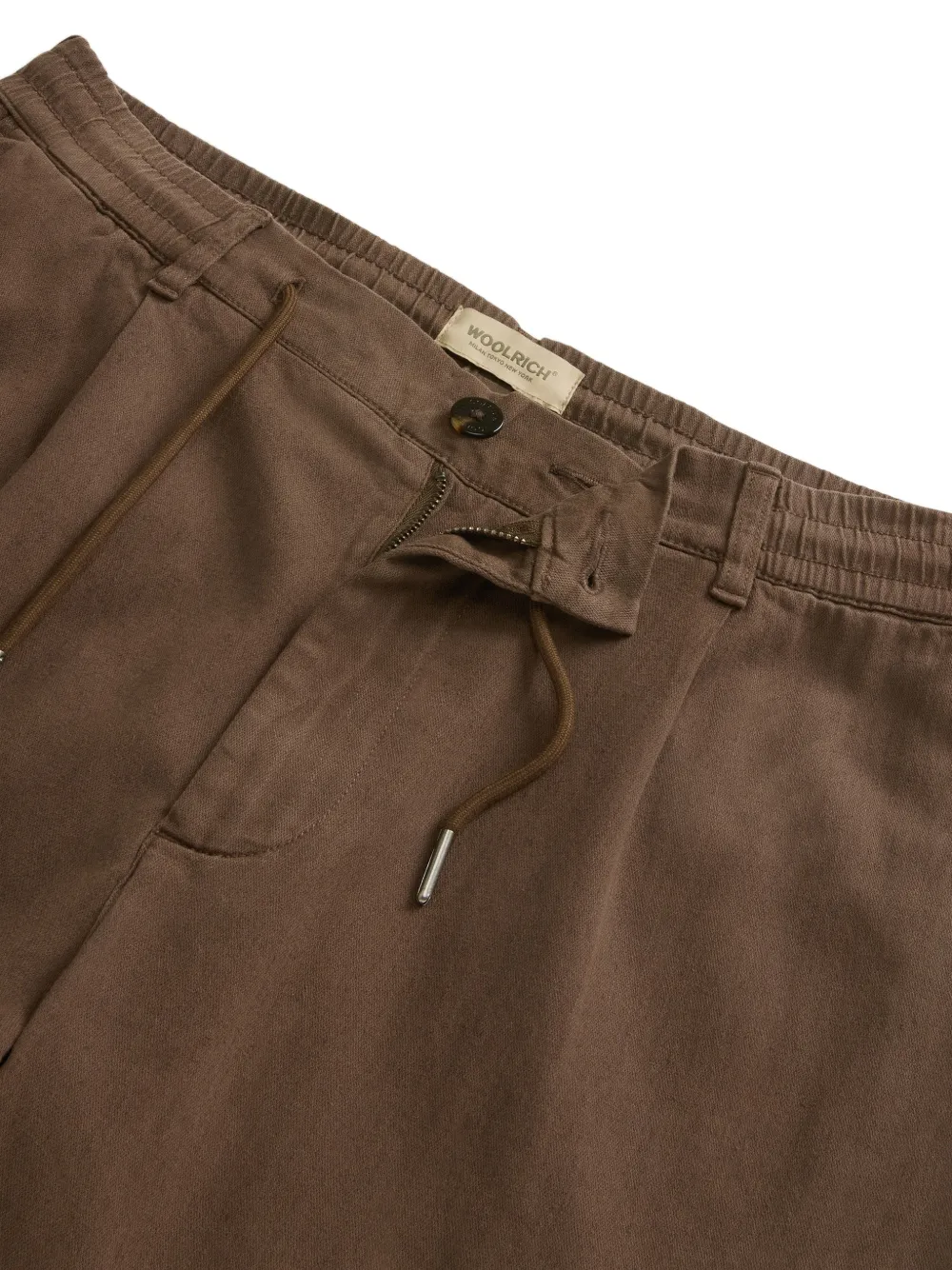 Woolrich Milton broek met trekkoordtaille Bruin