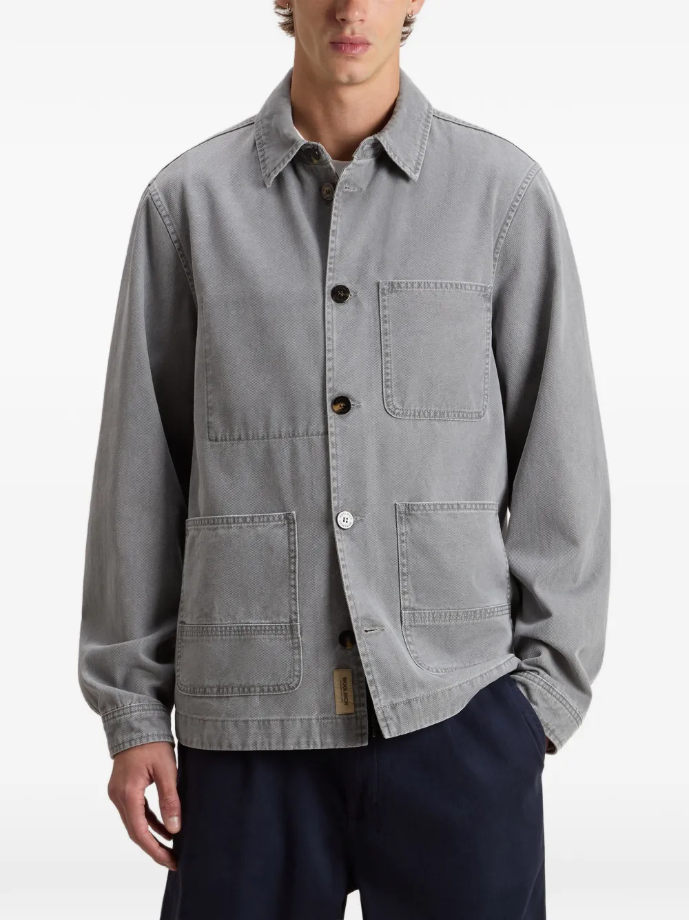  Woolrich Chore Shirt Jacket - Grey 