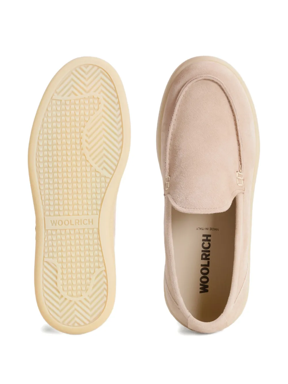 Woolrich slip-on suede loafers Beige