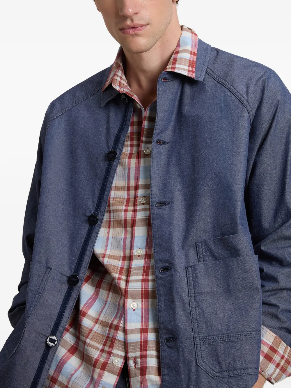Woolrich Shirtjack met raglan mouwen Blauw