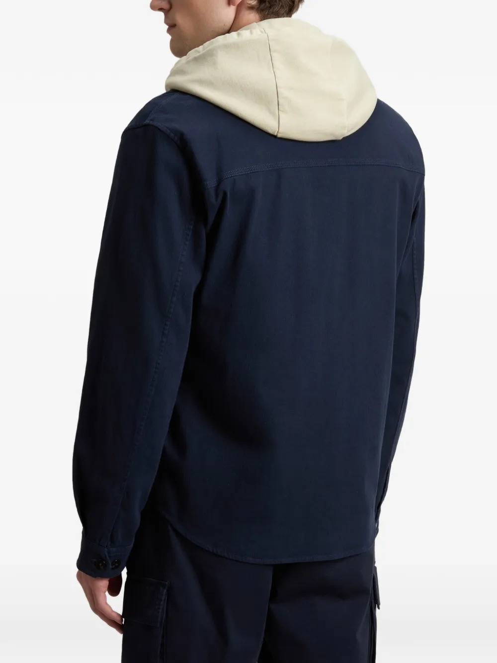Woolrich Katoenen shirtjack met button-down zakken Blauw