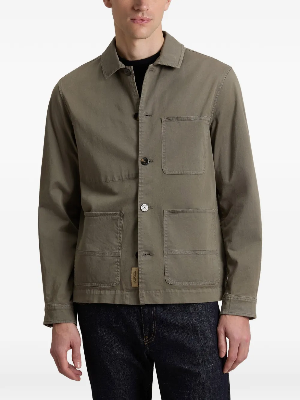 Woolrich Sobrecamisa Teñida - Verde 