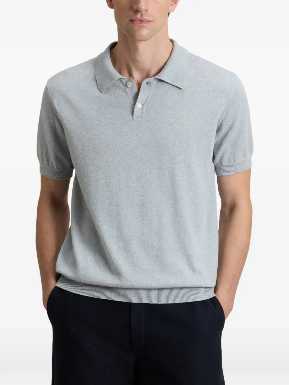 Woolrich Katoenen poloshirt met korte mouwen Blauw