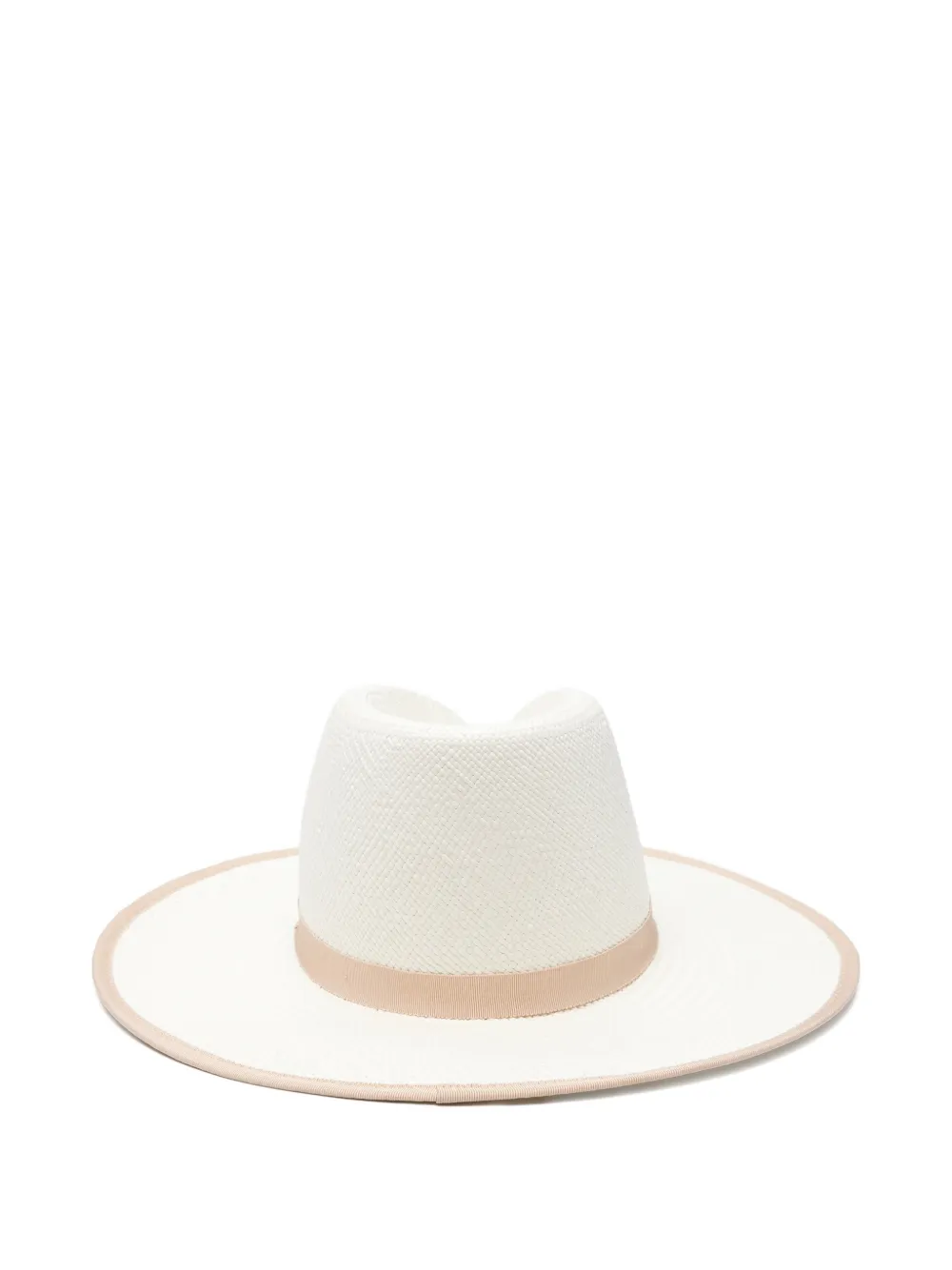  Max Mara Ribbon Trim Hat - White 