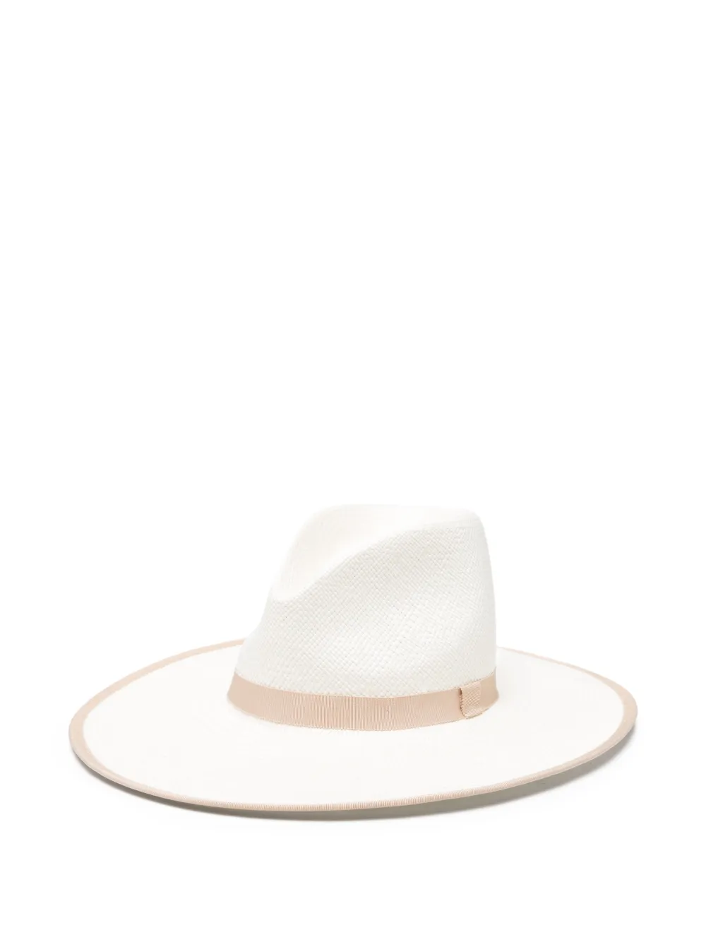 Max Mara ribbon trim hat - White