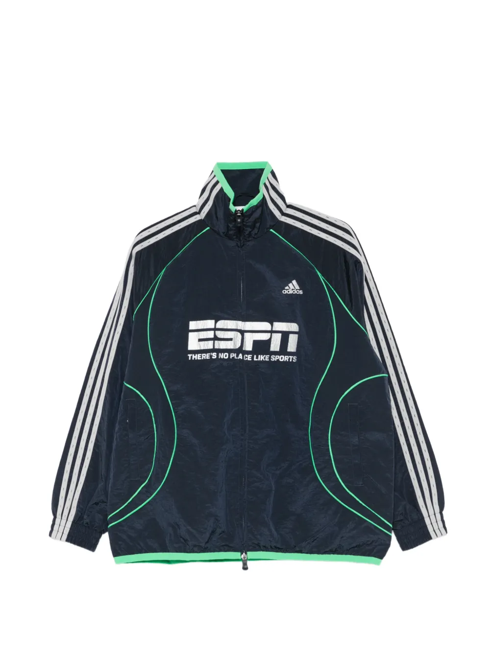 adidas three stripes graphic jacket - Blu