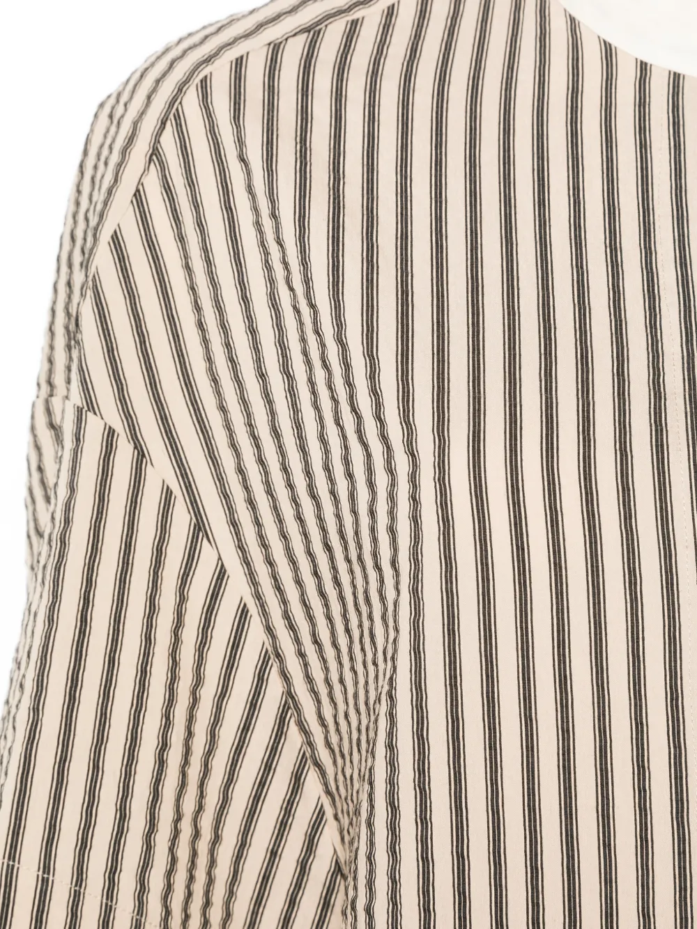 Alysi Gestreepte jurk Beige