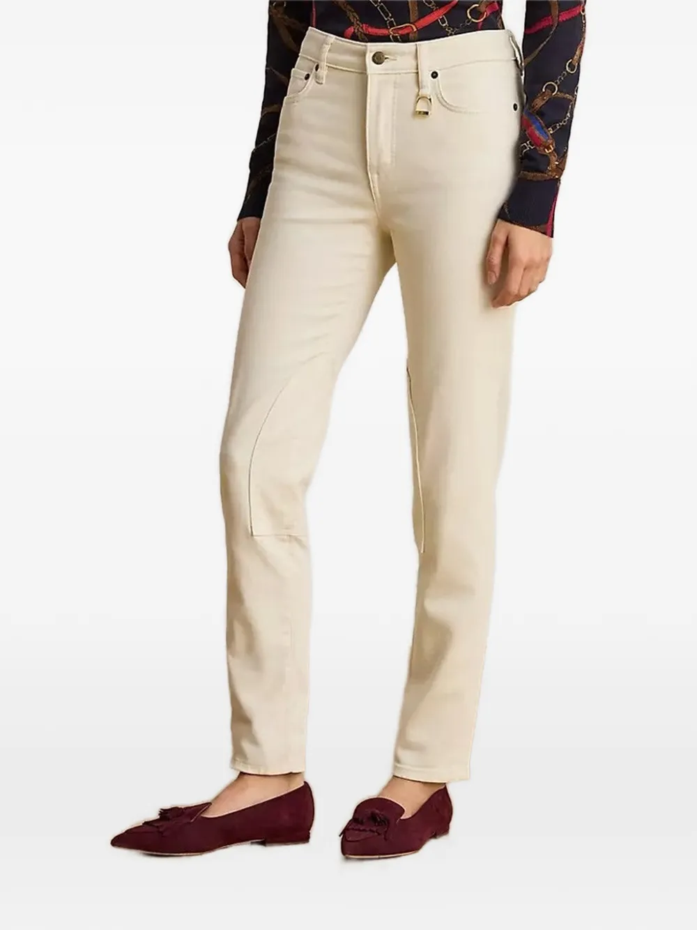 Lauren Ralph Lauren appliqué jeans - Toni neutri