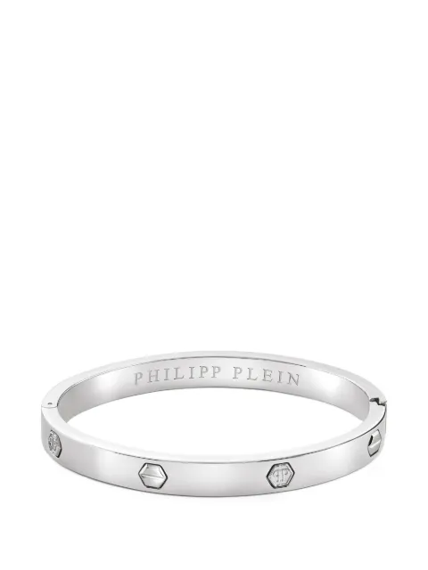 Philipp Plein logo-detail cuff bracelet