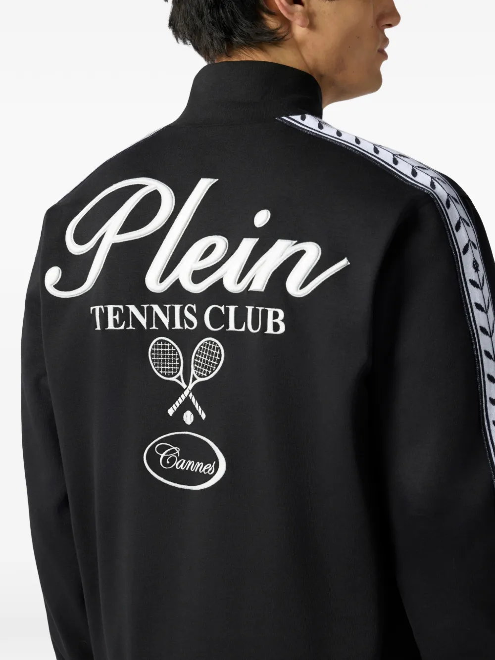 Philipp Plein Tennis Club trainingsjack Zwart