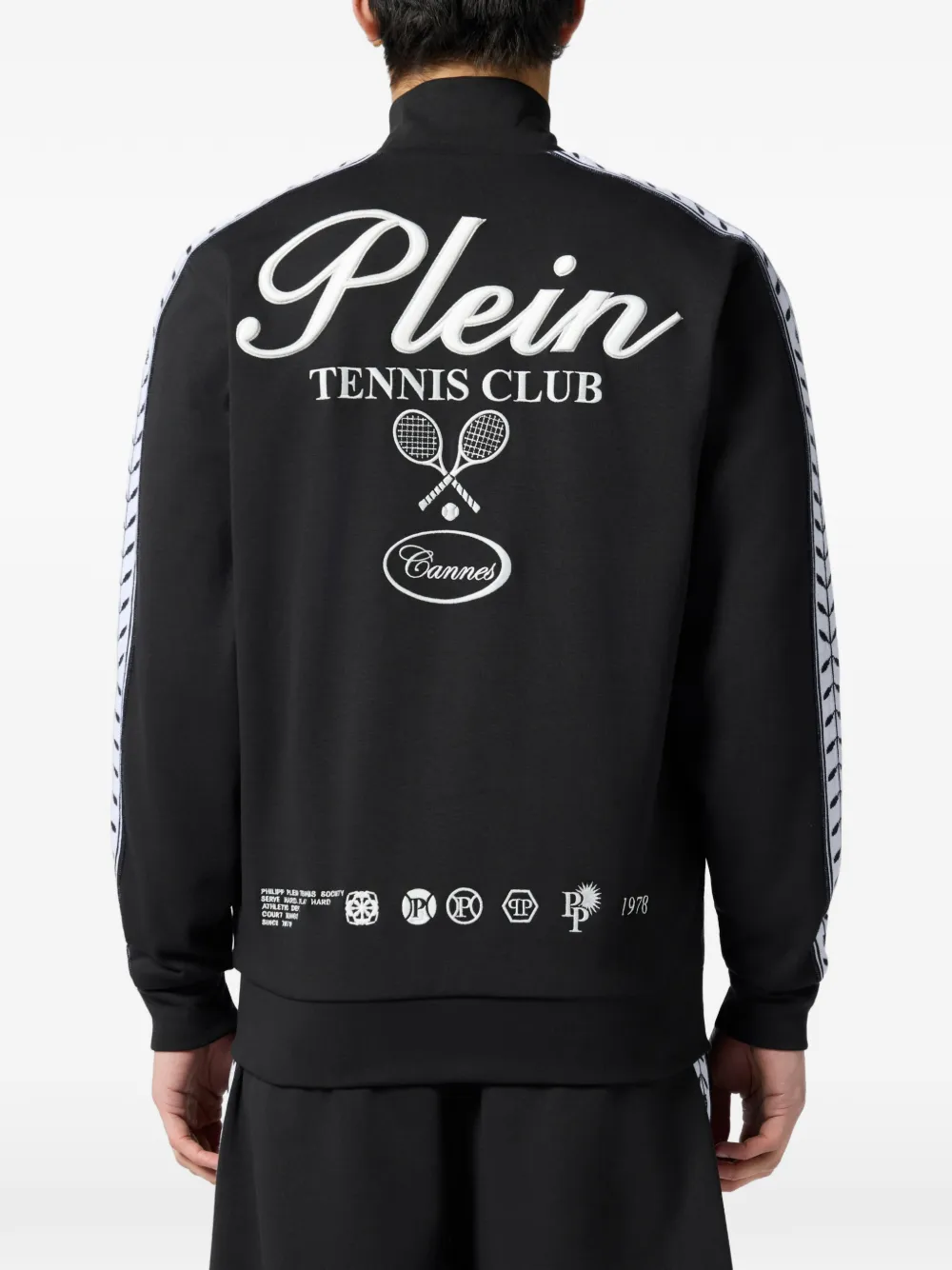 Philipp Plein Tennis Club trainingsjack Zwart