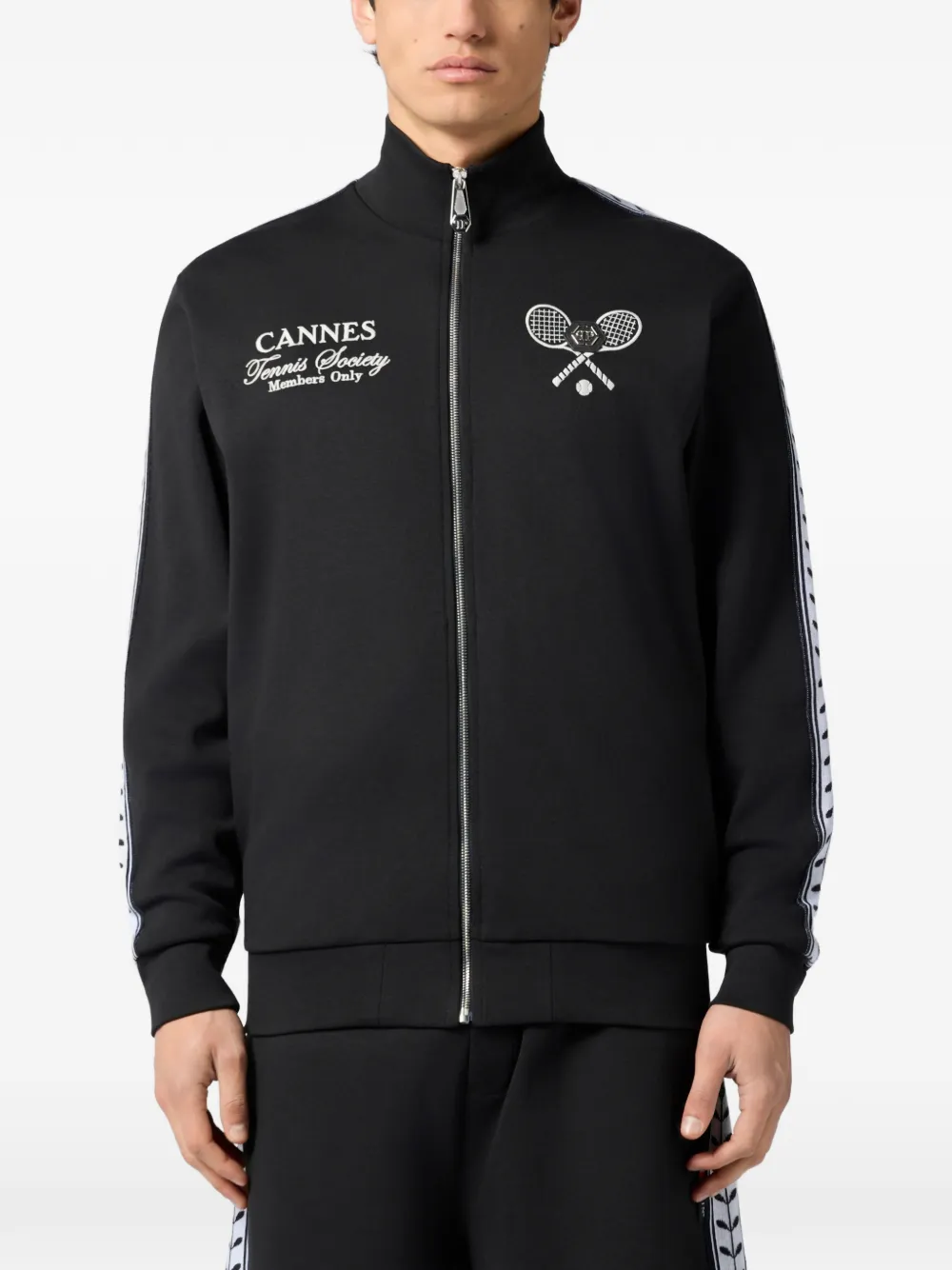 Philipp Plein Tennis Club trainingsjack Zwart