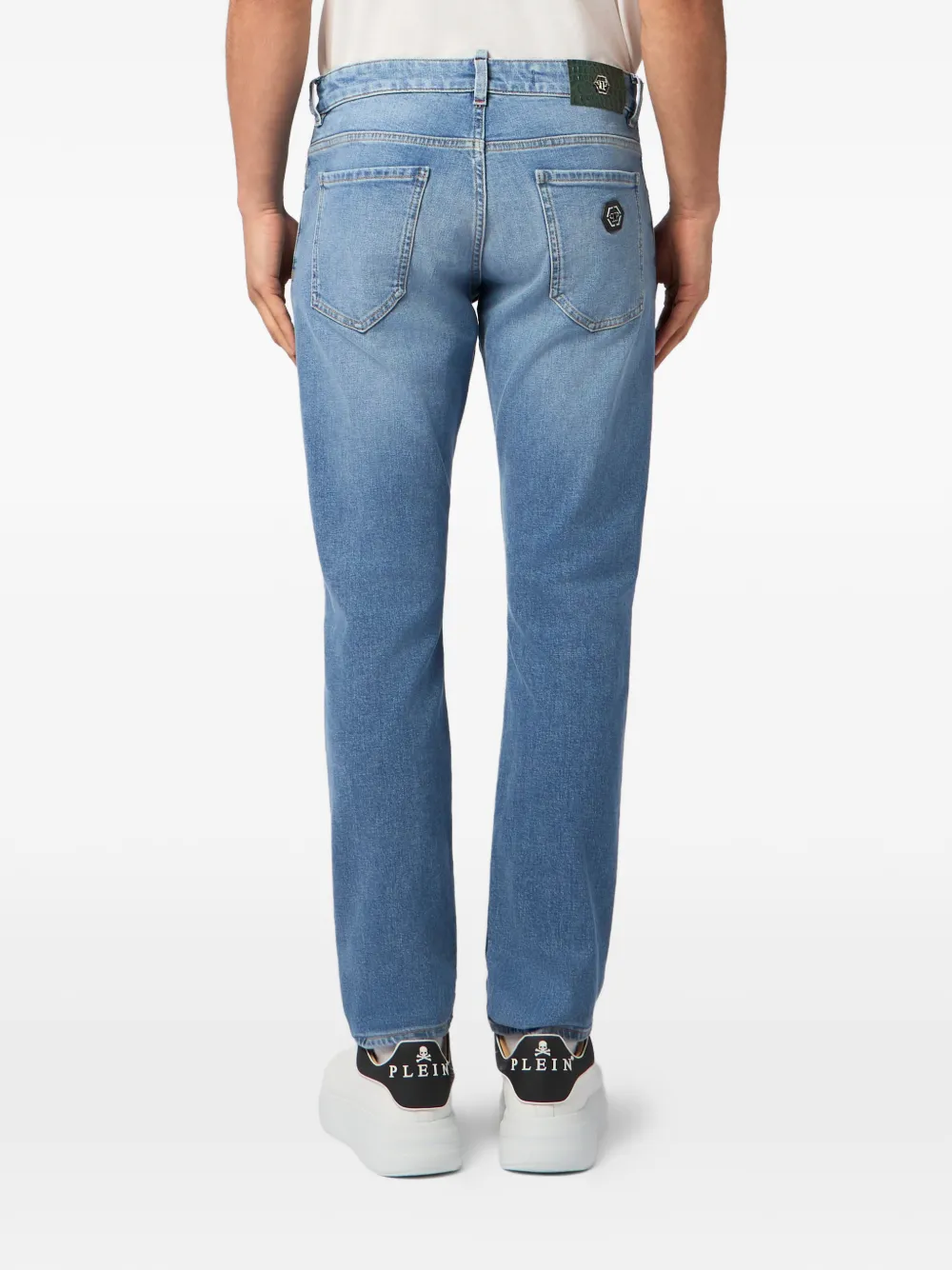Philipp Plein Super straight jeans Blauw