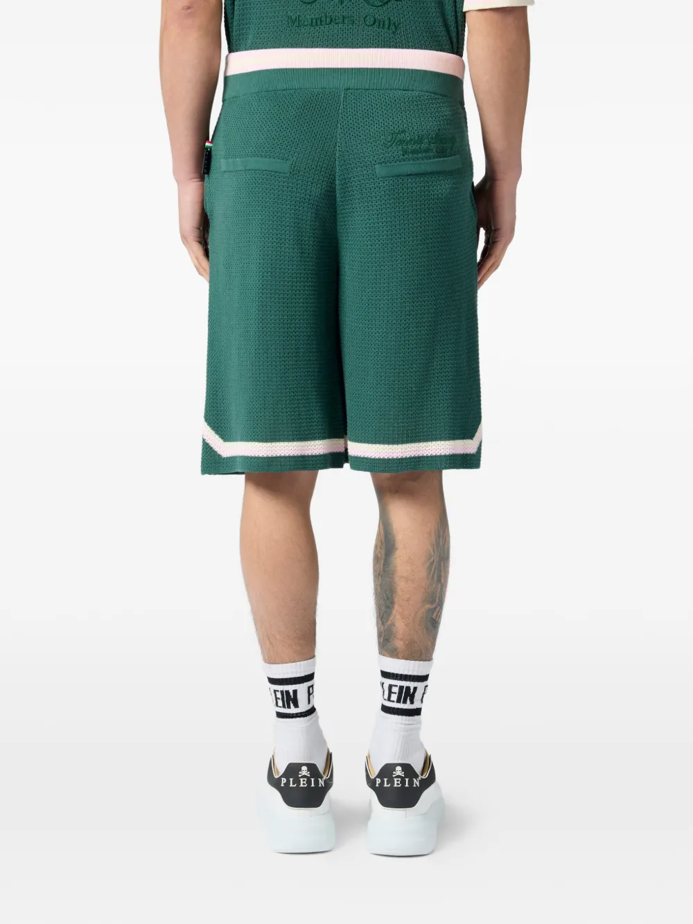 Philipp Plein Trainingsshorts met trekkoord Groen
