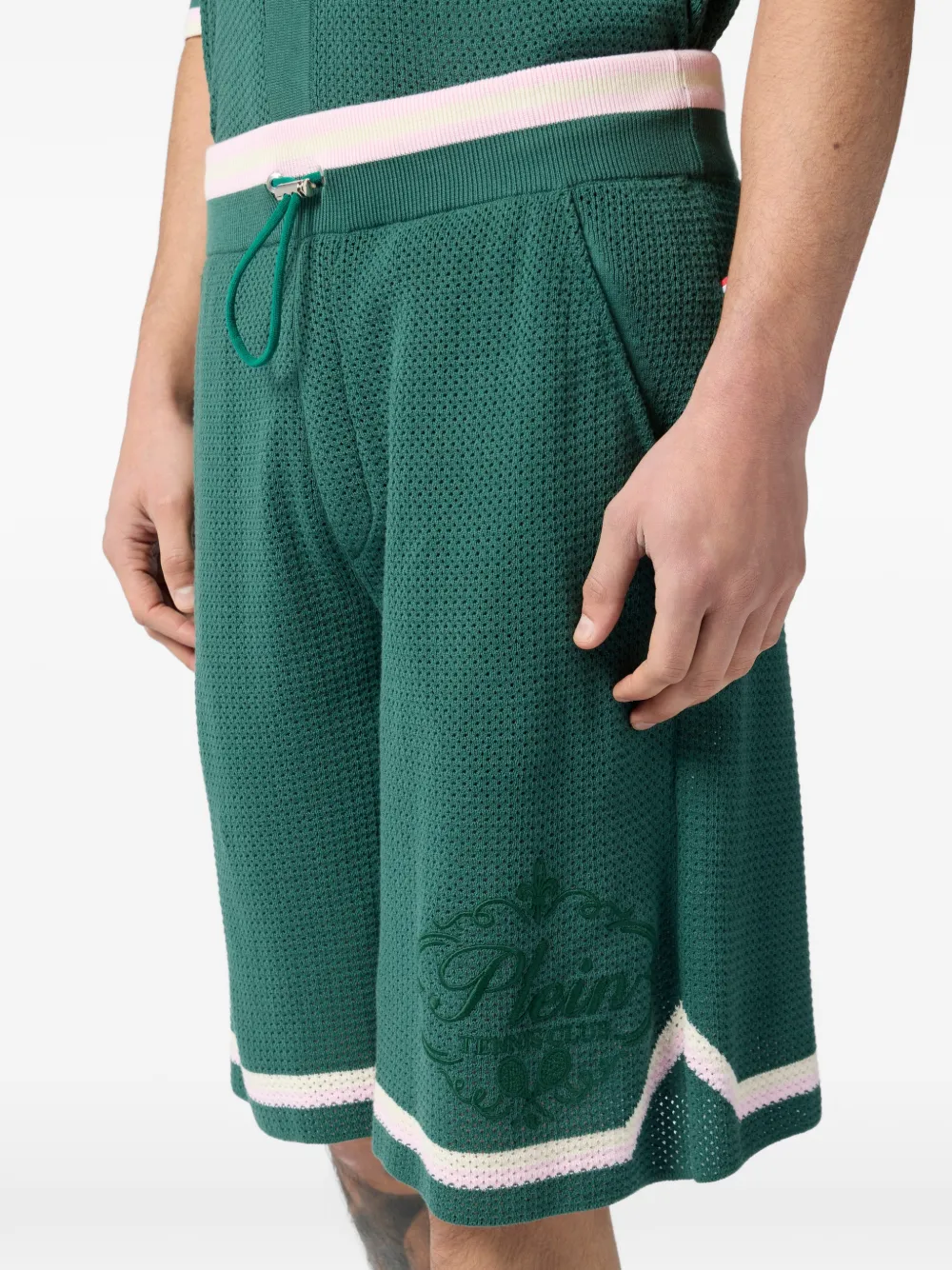 Philipp Plein Trainingsshorts met trekkoord Groen