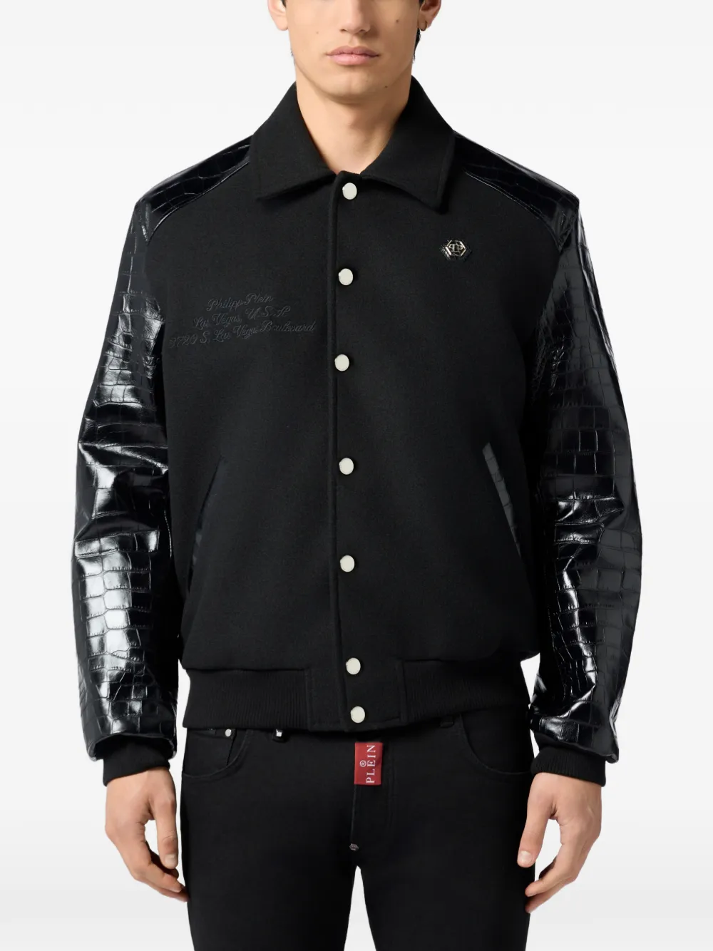 Philipp Plein Coster bomberjack Zwart