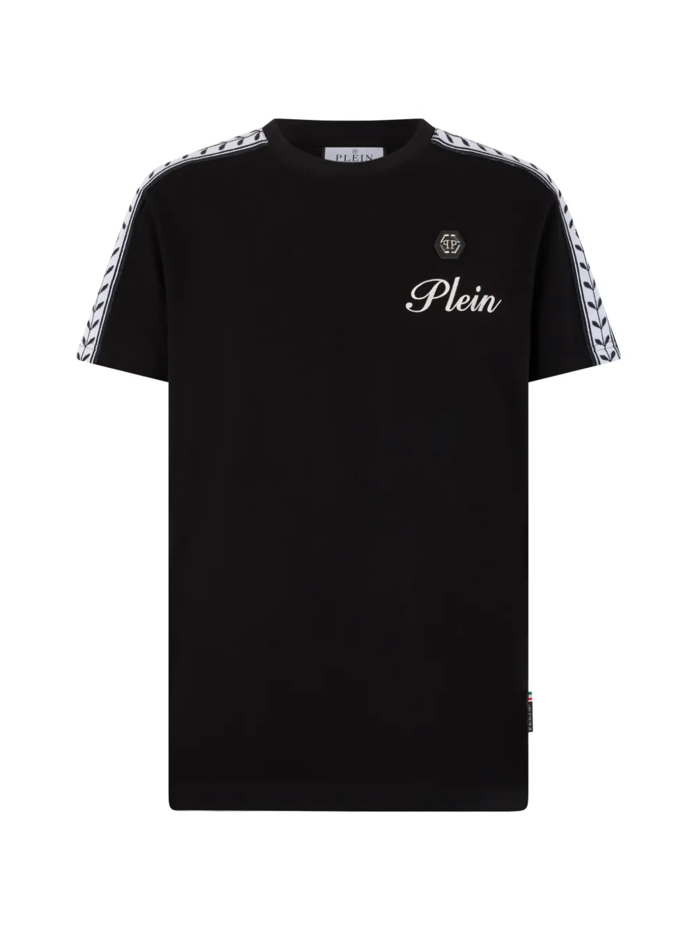 Philipp Plein crew-neck tape T-shirt - Nero