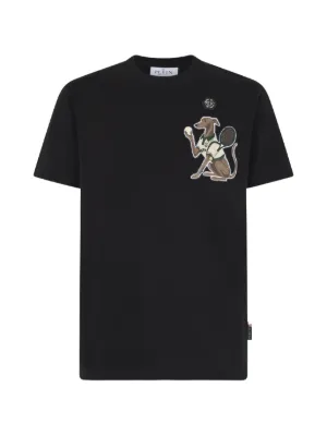 Maison Margiela Taped Pocket Jersey T-shirt | Black | FARFETCH