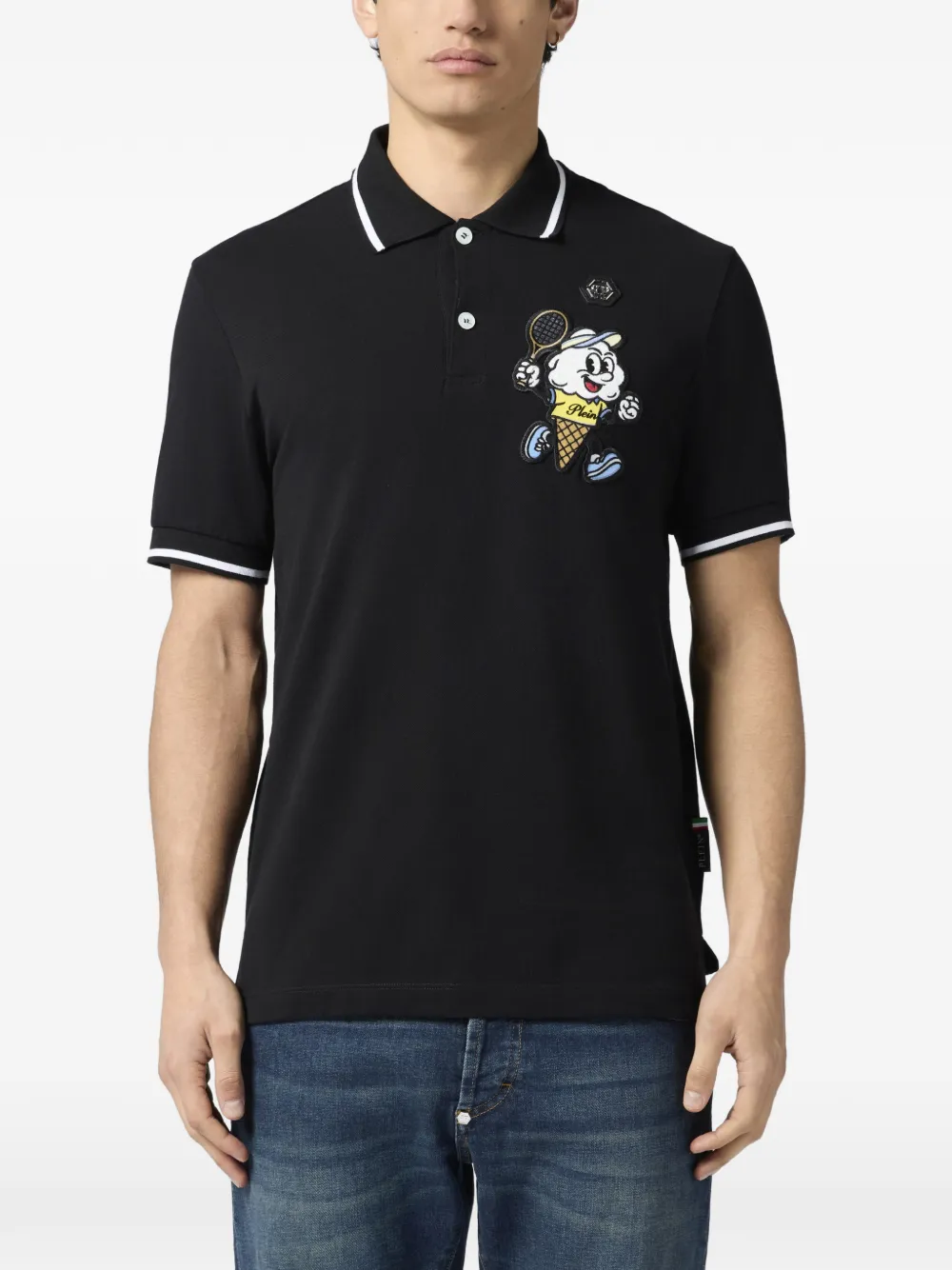 Philipp Plein Poloshirt met grafische print Zwart