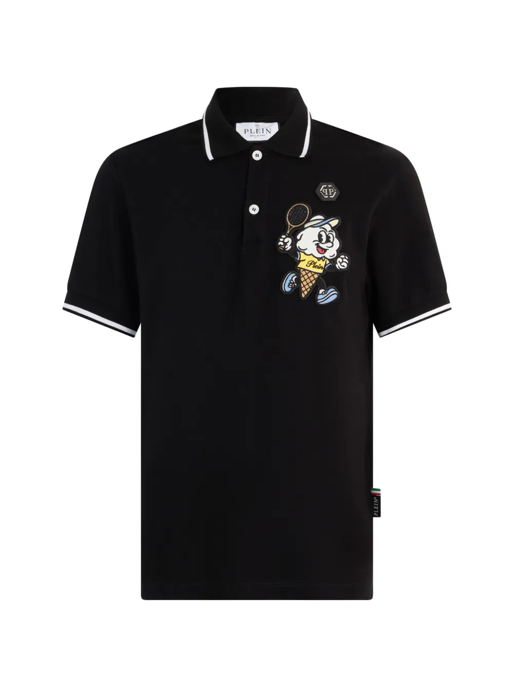 Philipp Plein Poloshirt met grafische print Zwart