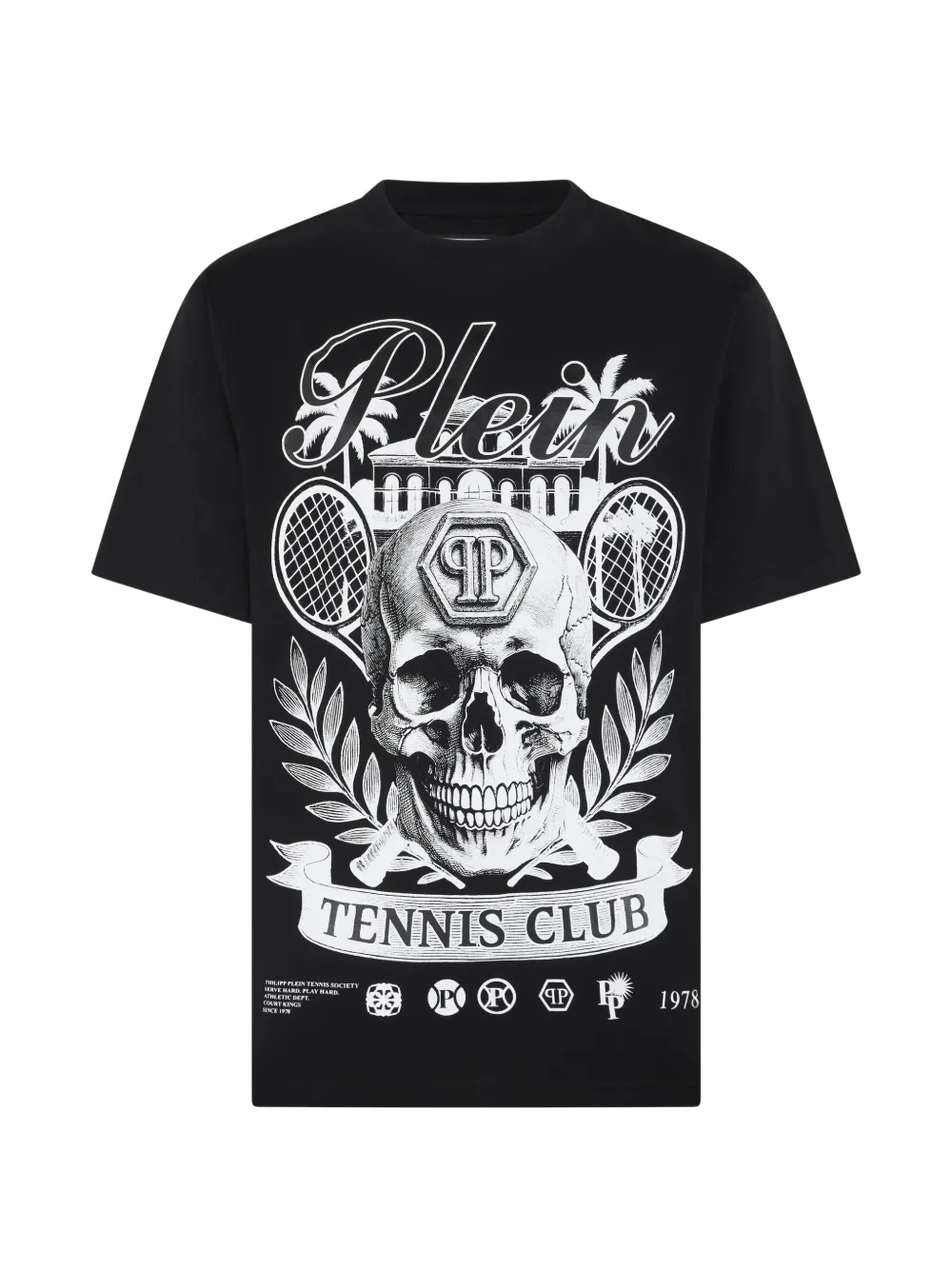 Philipp Plein T-Shirt mit rundem Ausschnitt - Schwarz