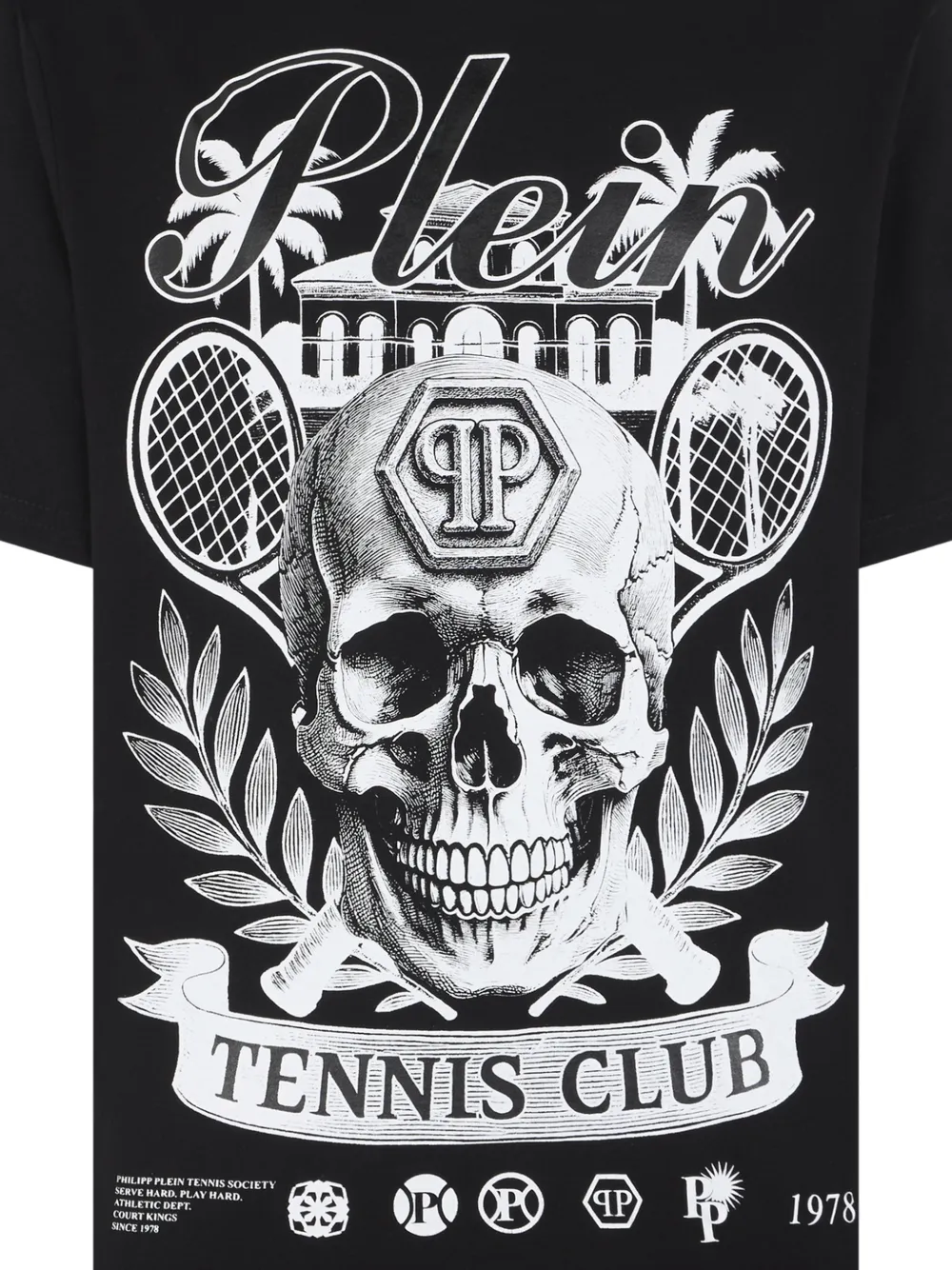Philipp Plein T-shirt met ronde hals Zwart
