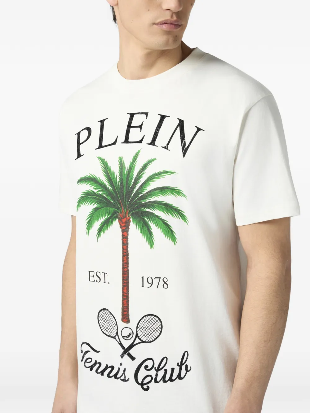 Philipp Plein T-shirt met logo Beige