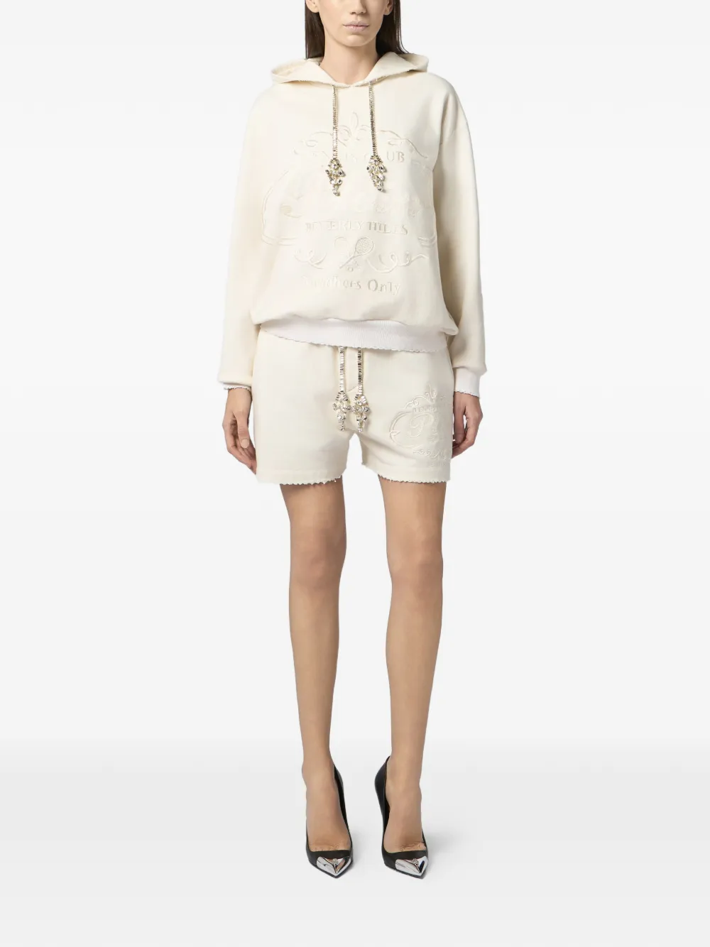 Philipp Plein Shorts met trekkoord Beige