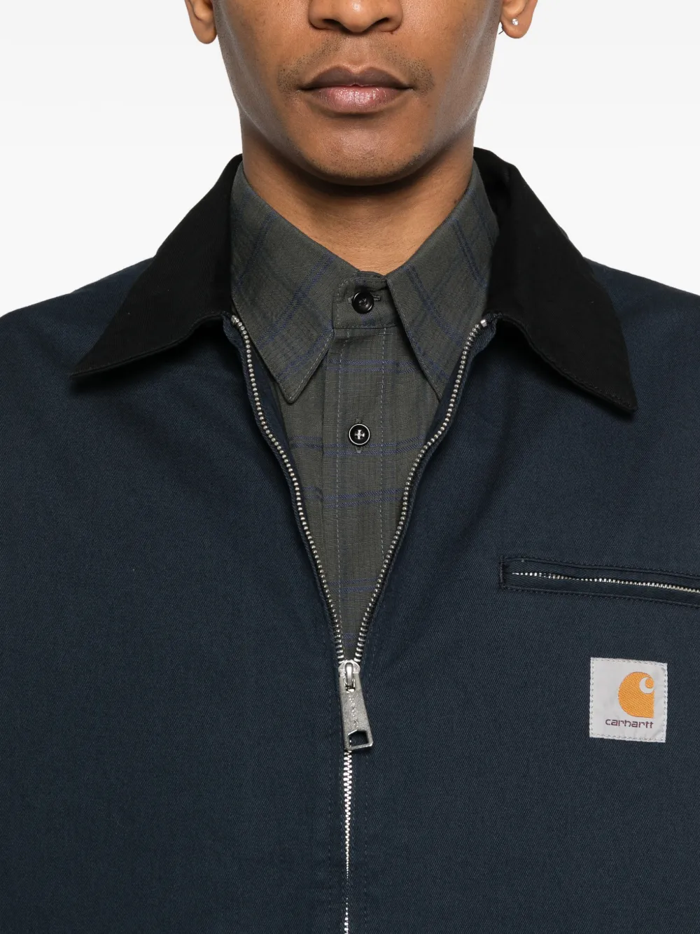 Carhartt WIP Jaqueta OG Detroit Com Zíper | Azul | FARFETCH BR