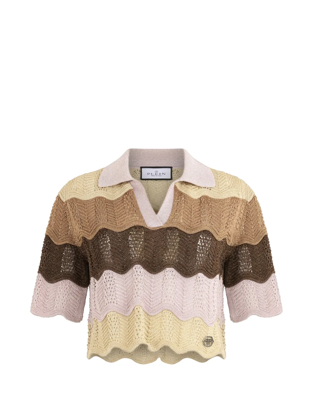 Philipp Plein V-neck top - Marrone