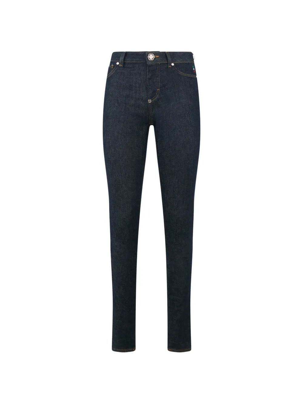 Philipp Plein belt-loop buttoned jeans - Blu