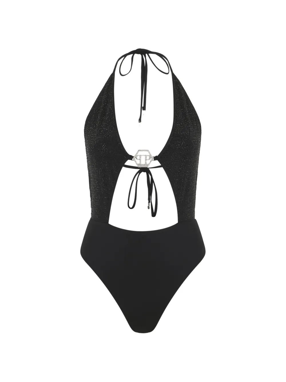 Philipp Plein logo-detail swimsuit - Nero
