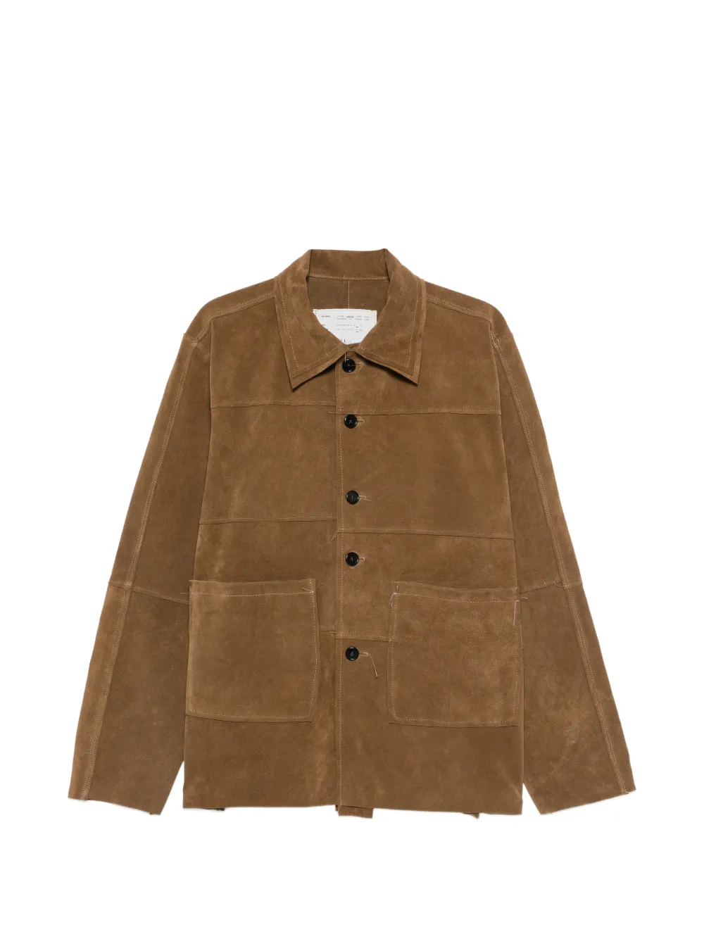 Camiel Fortgens button patch pocket jacket | Brown | Image 1