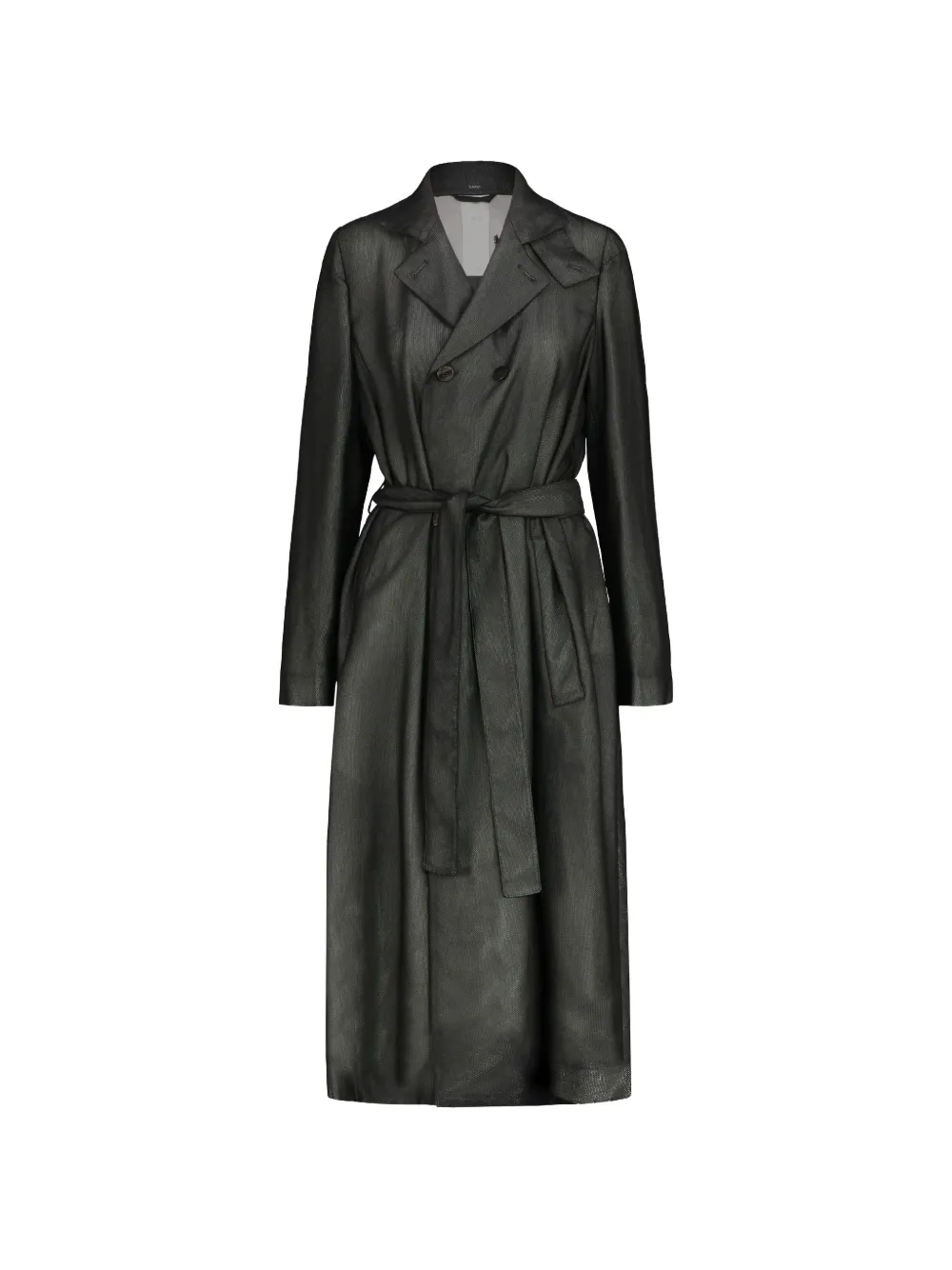 SAPIO double-breasted trench coat - Schwarz