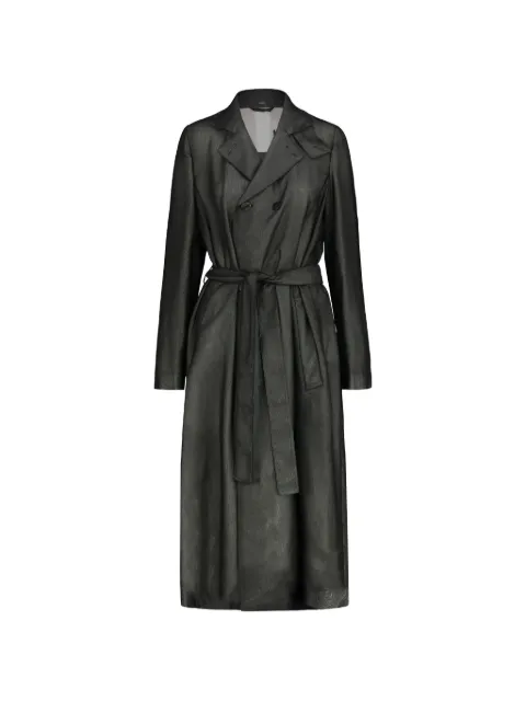 SAPIO double-breasted trench coat