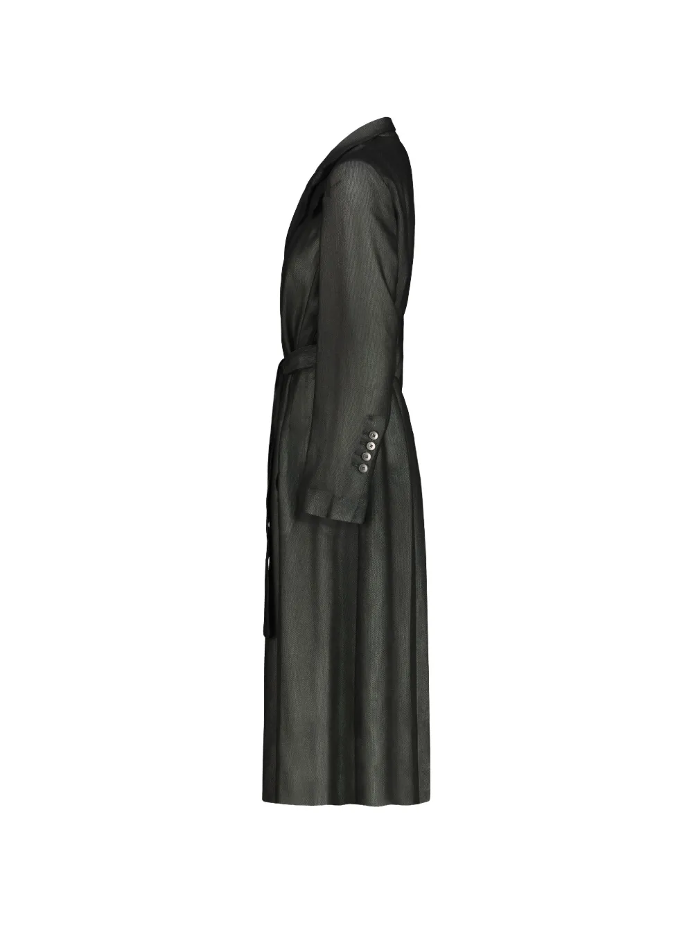  Sapio Double-breasted Trench Coat - Black 