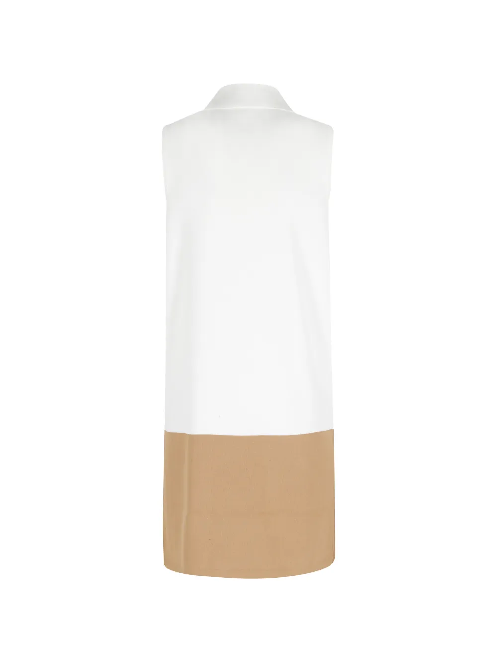 Elisabetta Franchi Blousejurk met kraag en zak Wit