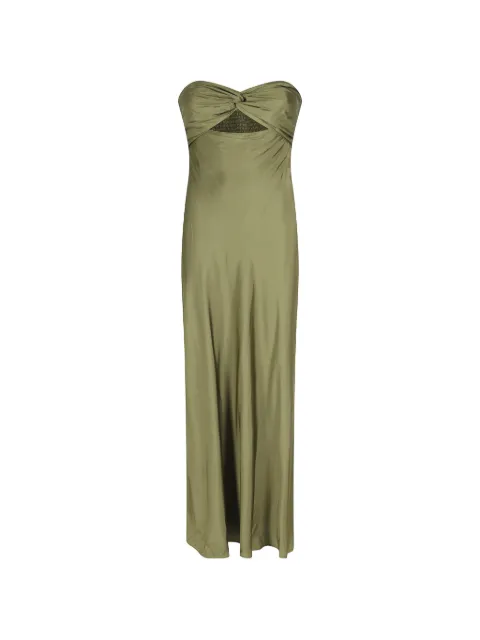 Essentiel Antwerp vestido strapless con detalle retorcido