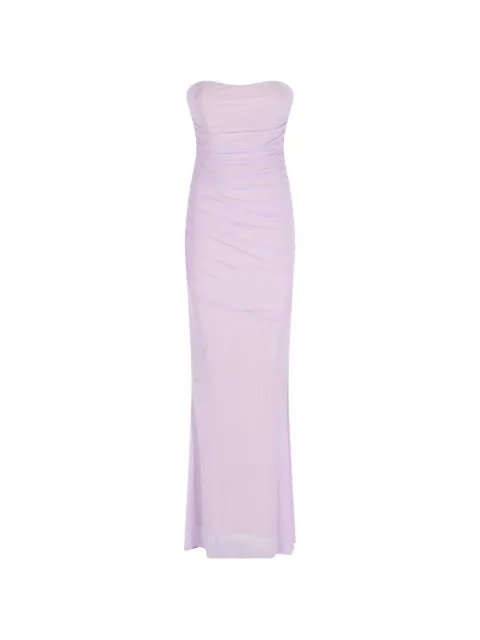 Retrofete ruched-strapless dress