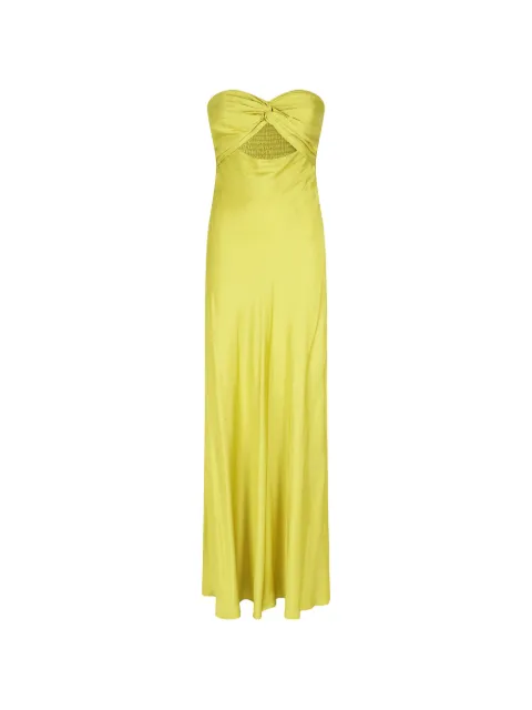 Essentiel Antwerp twisted-detail strapless maxi dress