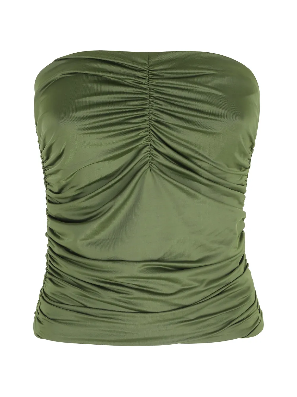 Essentiel Antwerp ruched strapless top - Grün