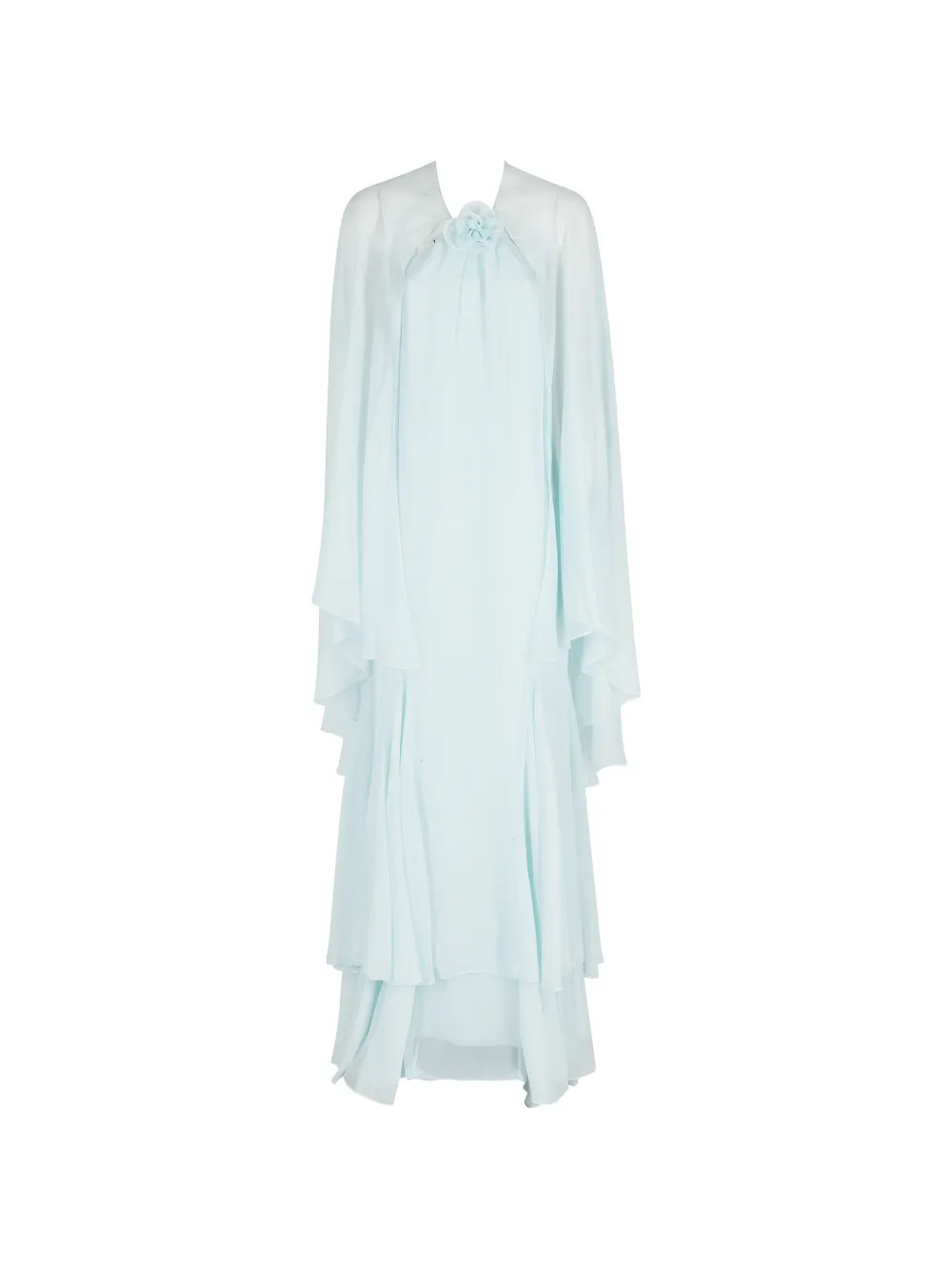 Retrofete ruffled maxi dress - Blu