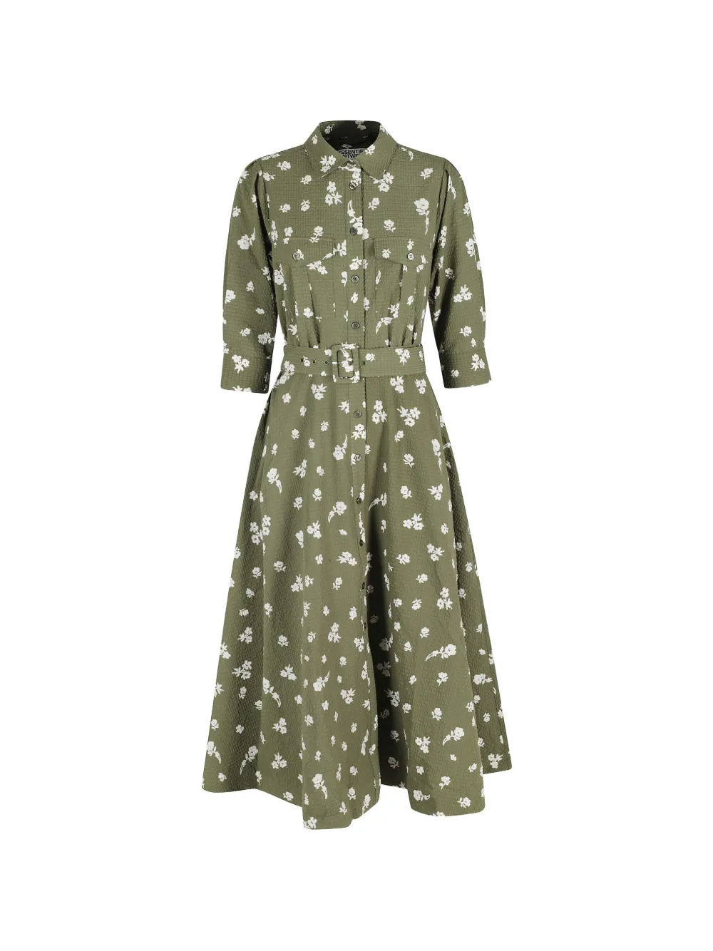Essentiel Antwerp floral-print midi dress - Grün