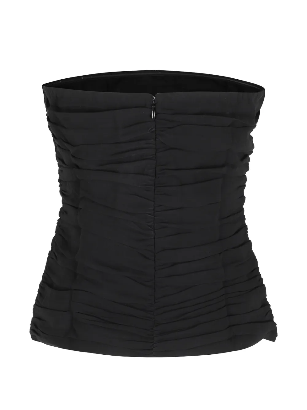 HERSKIND Ringo strapless top met ruches Zwart