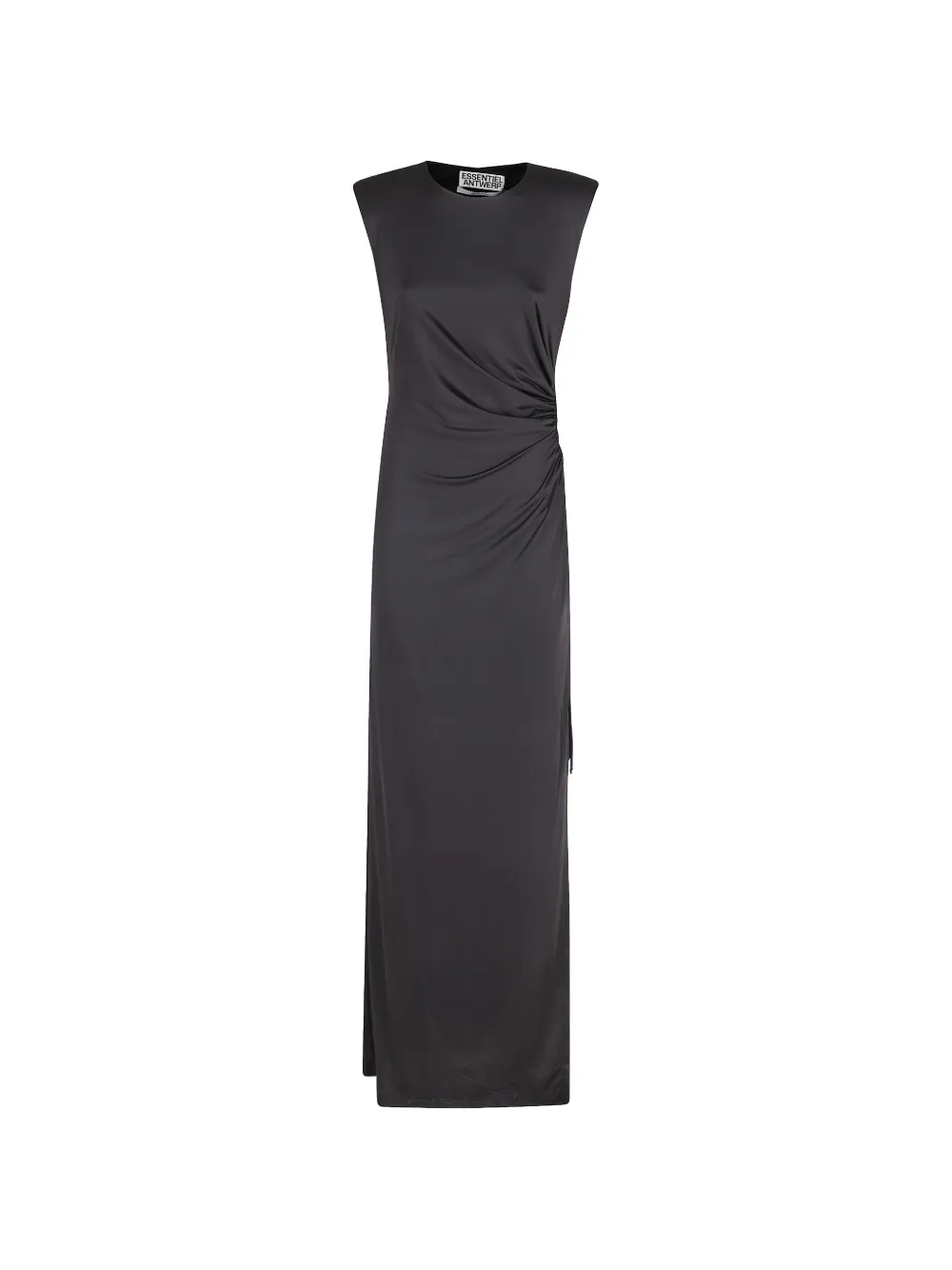 Essentiel Antwerp ruched sleeveless maxi dress - Schwarz