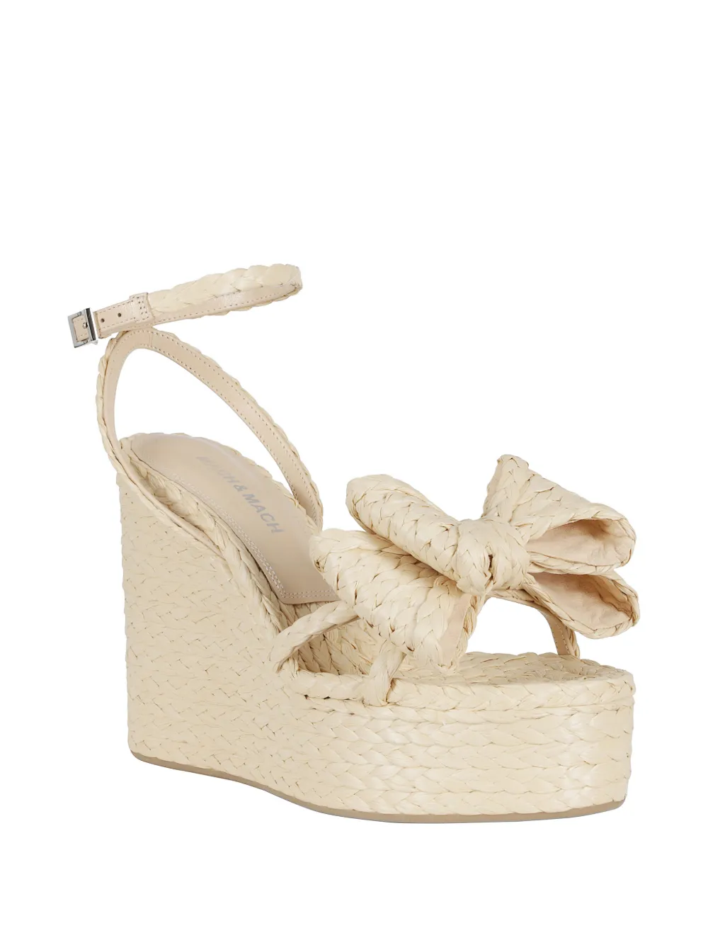 MACH & MACH Le Cadeau Raffia espadrilles Beige